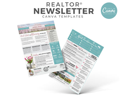 Realtor Newsletter Template - 2nd Quarter Bundle