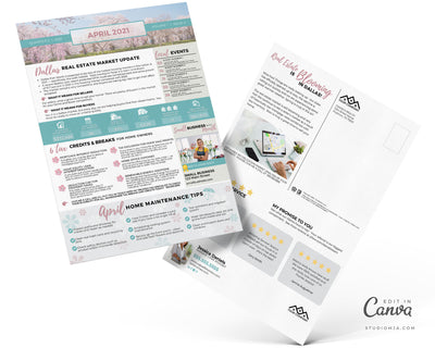 Realtor Newsletter Template - April - Bifold