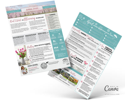 Realtor Newsletter Template - April