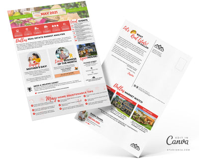 Realtor Newsletter Template - May - Bifold