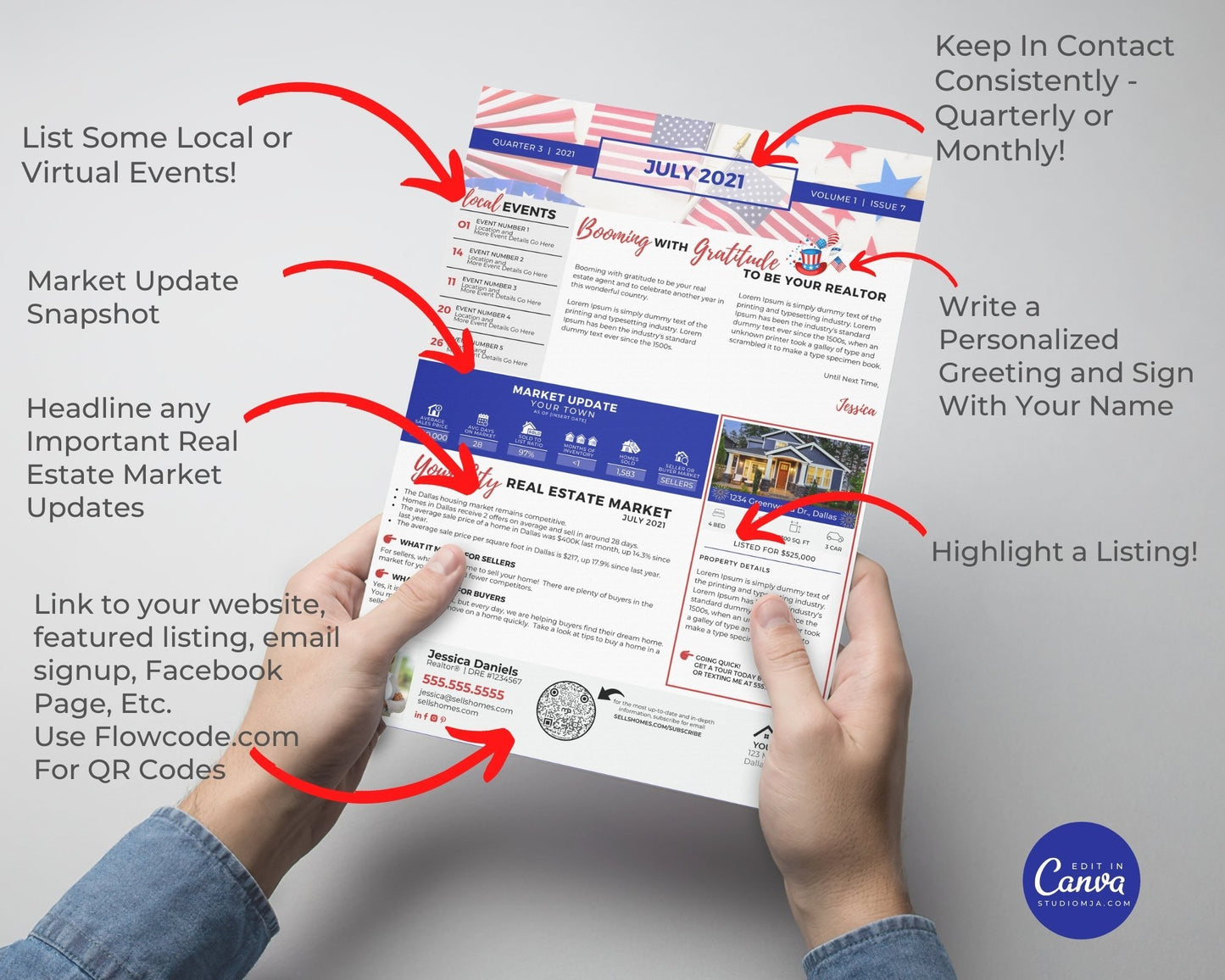 Realtor Newsletter Template - July