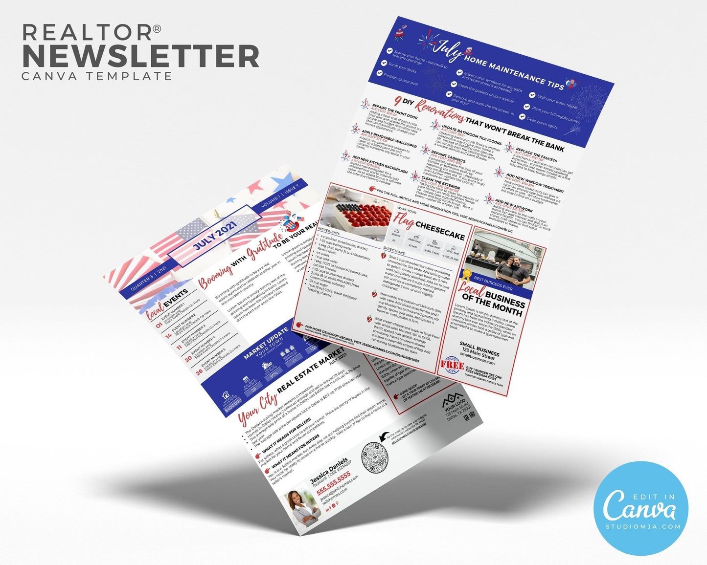 Realtor Newsletter Template - July