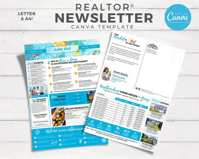 Realtor Newsletter Template - June - Bifold
