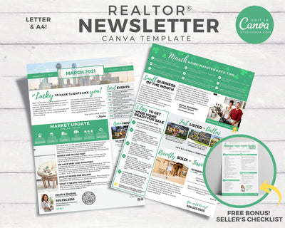 Realtor Newsletter Template - March