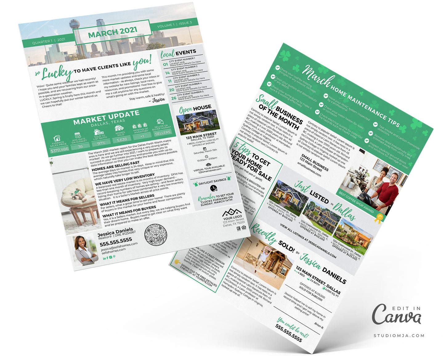 Realtor Newsletter Template - March
