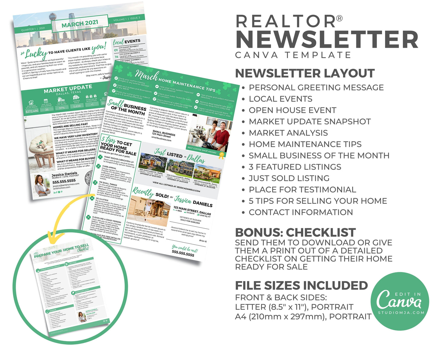 Realtor Newsletter Template - March