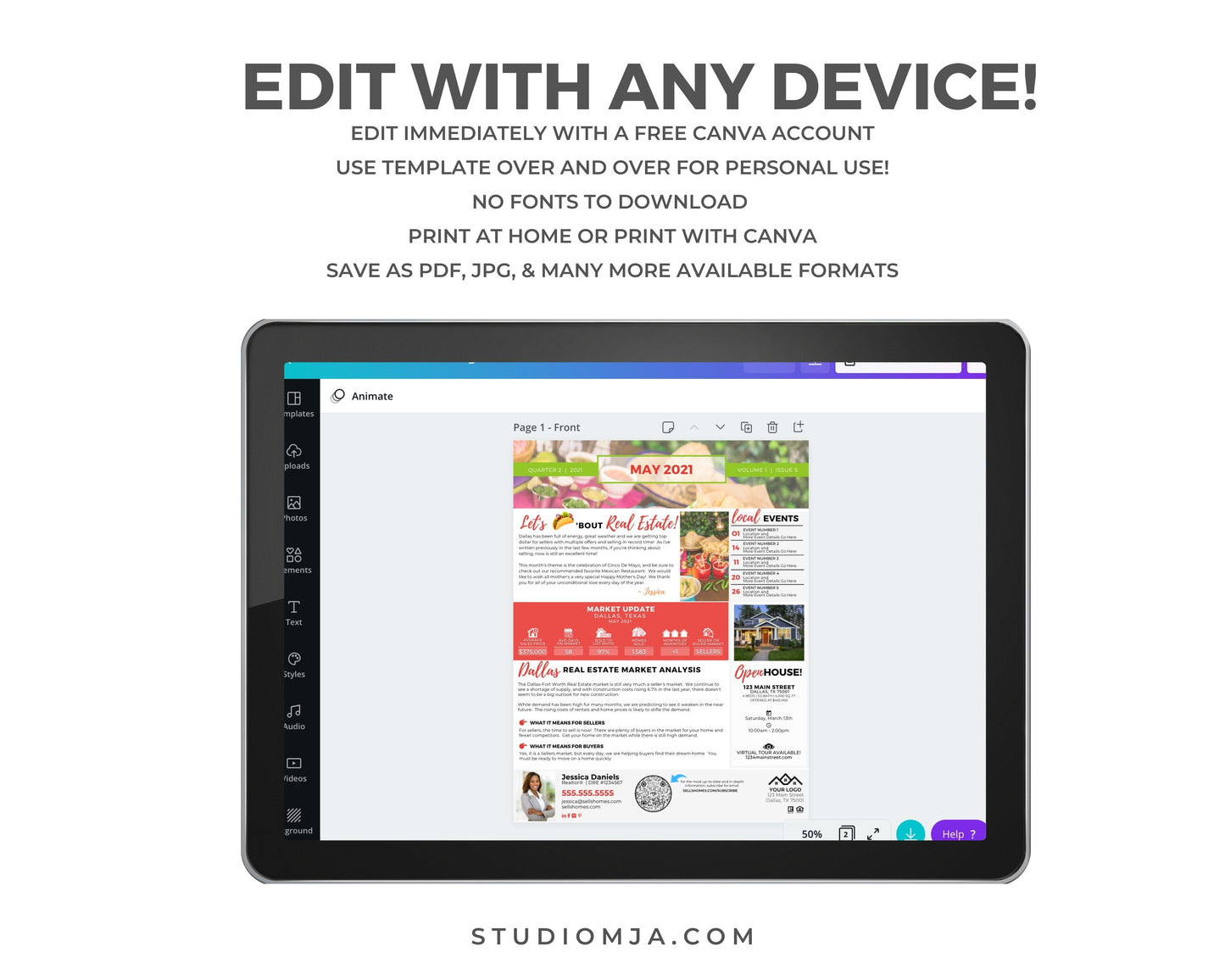 Realtor Newsletter Template - May