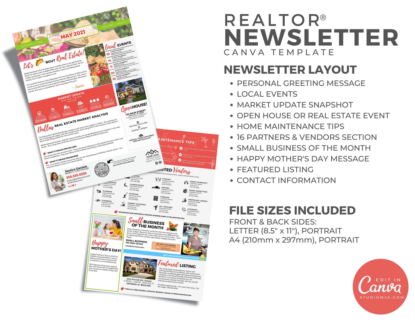 Realtor Newsletter Template - May
