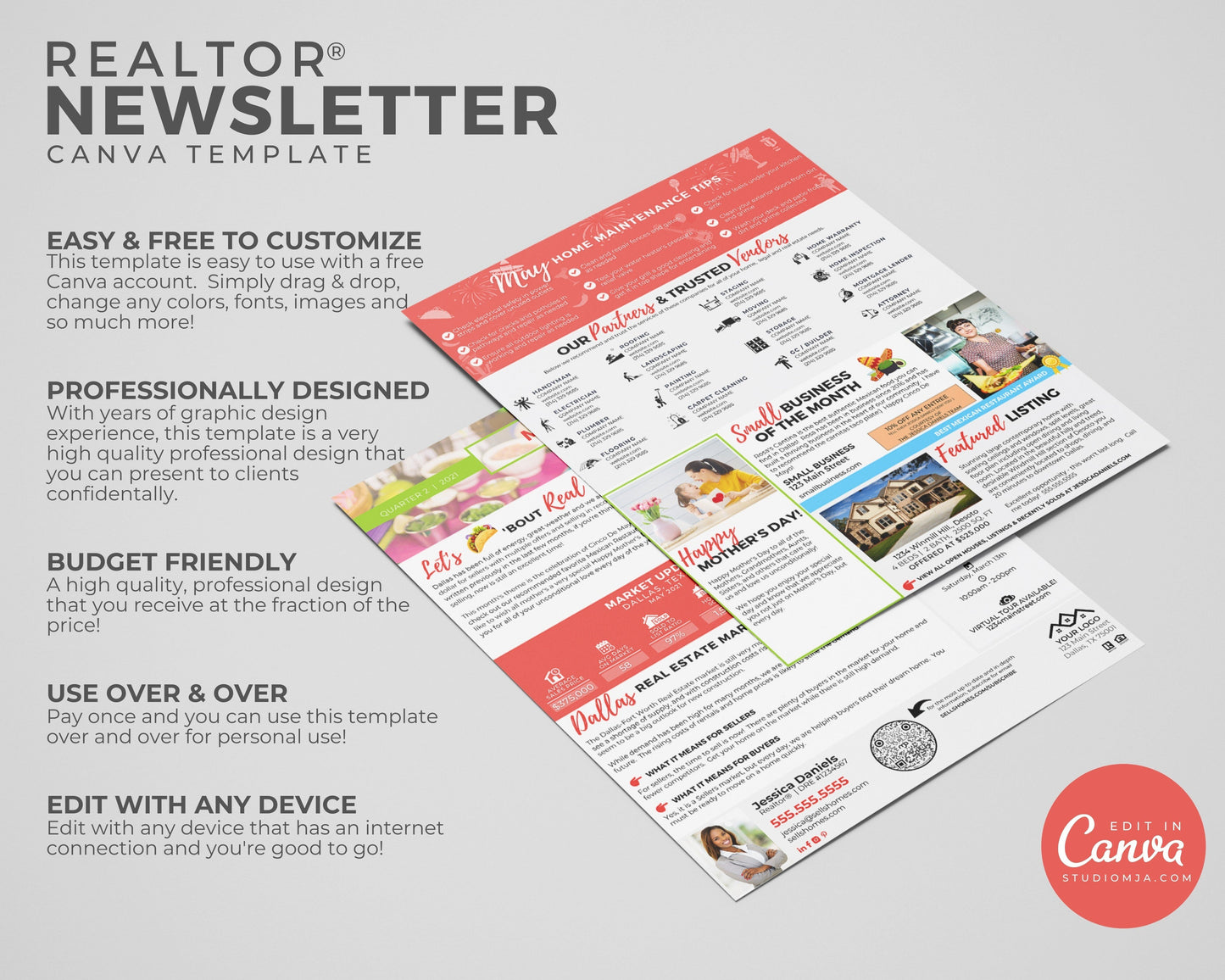 Realtor Newsletter Template - May