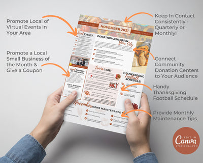 Realtor Newsletter Template - November - Bifold