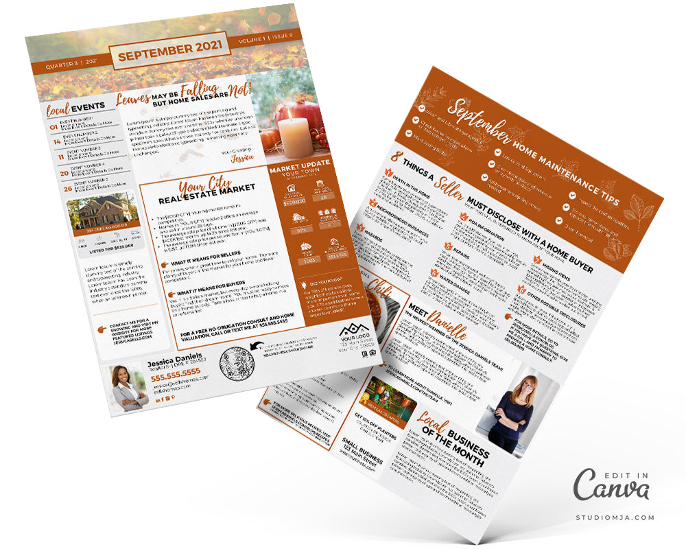 Realtor Newsletter Template - September