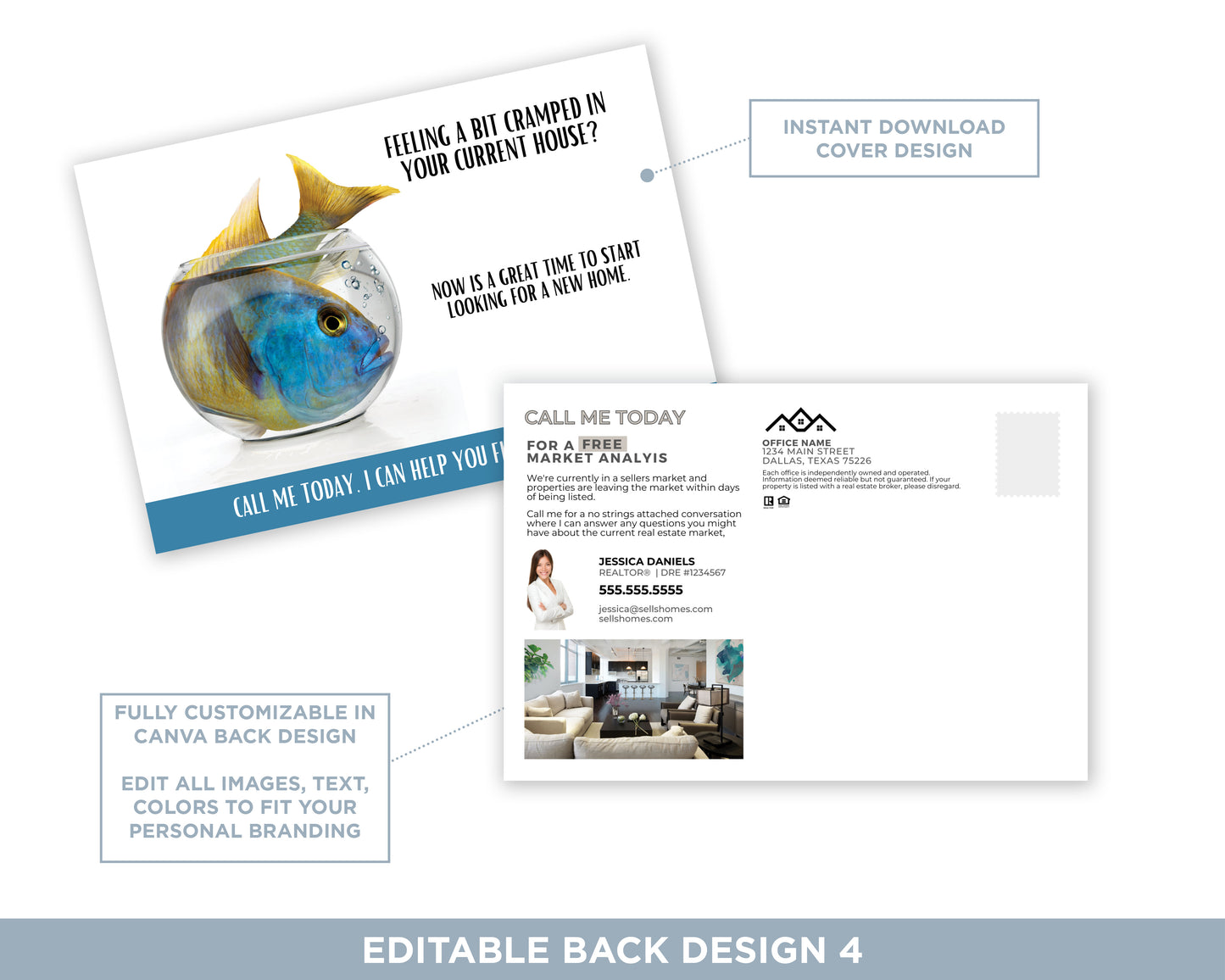 Feeling a Little Cramped?! | Funny Real Estate Postcard Download