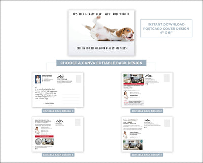 It's Been a Crazy Year. Let's Roll With It | Funny Real Estate Postcard Download