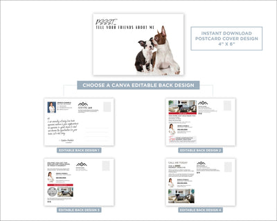 Pssst Tell Your Friends About Me | Funny Real Estate Referral Postcard Download