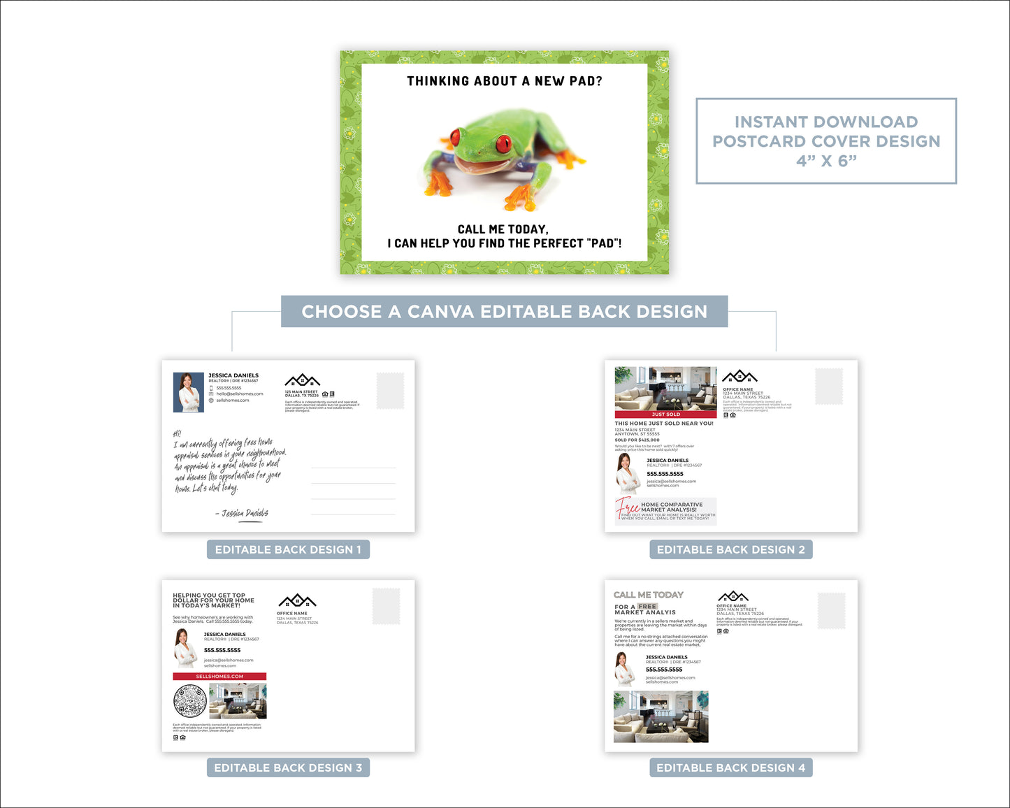 Need More Space | Funny Real Estate Referral Postcard Download