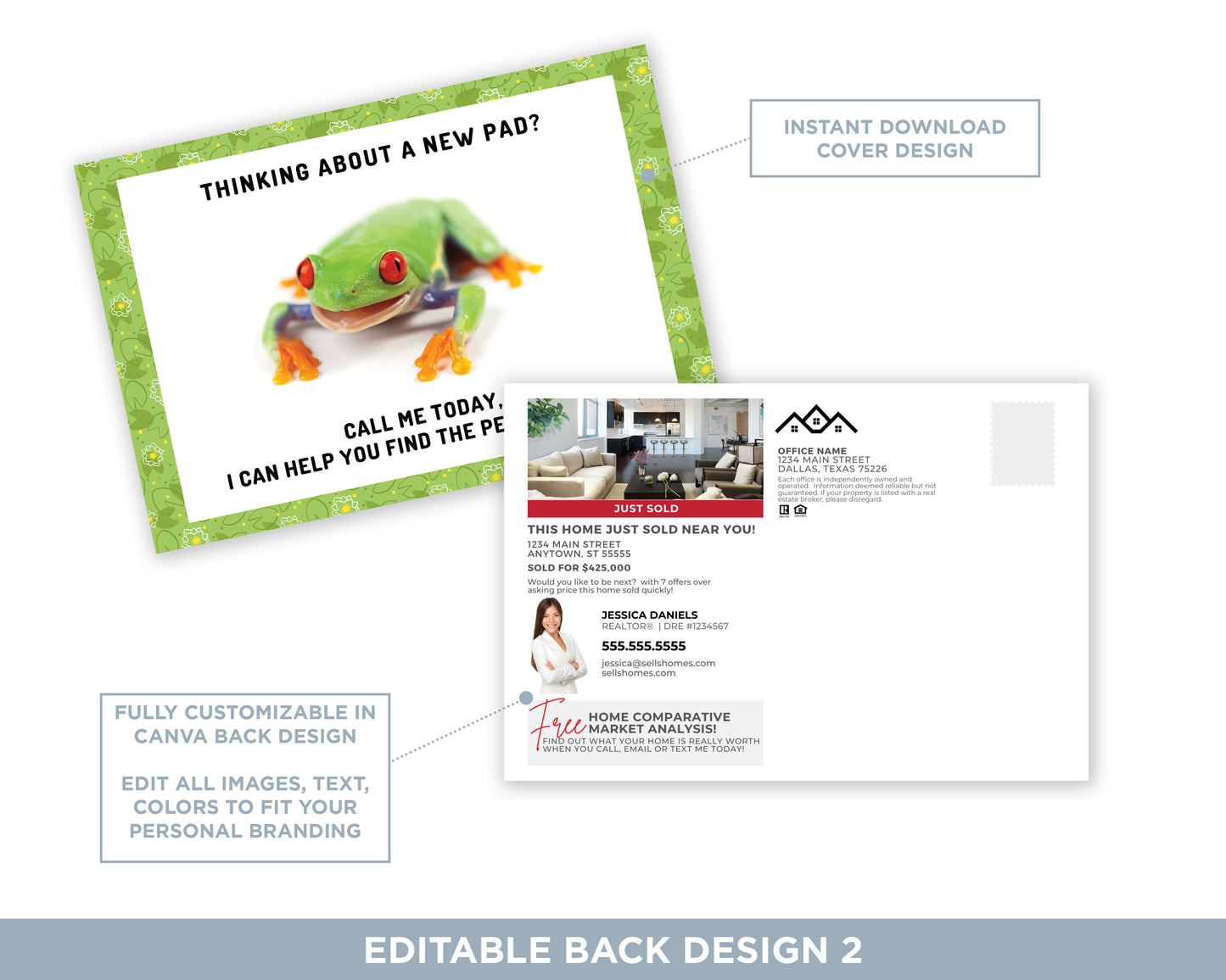 Need More Space | Funny Real Estate Referral Postcard Download