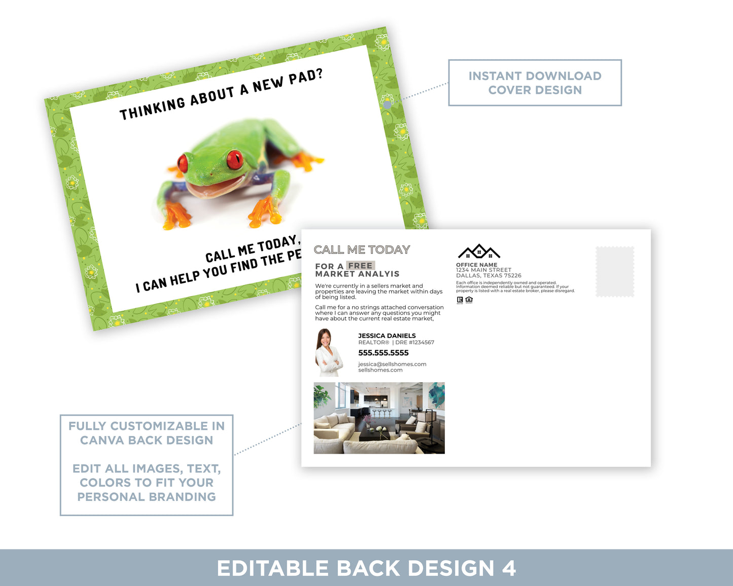 Need More Space | Funny Real Estate Referral Postcard Download