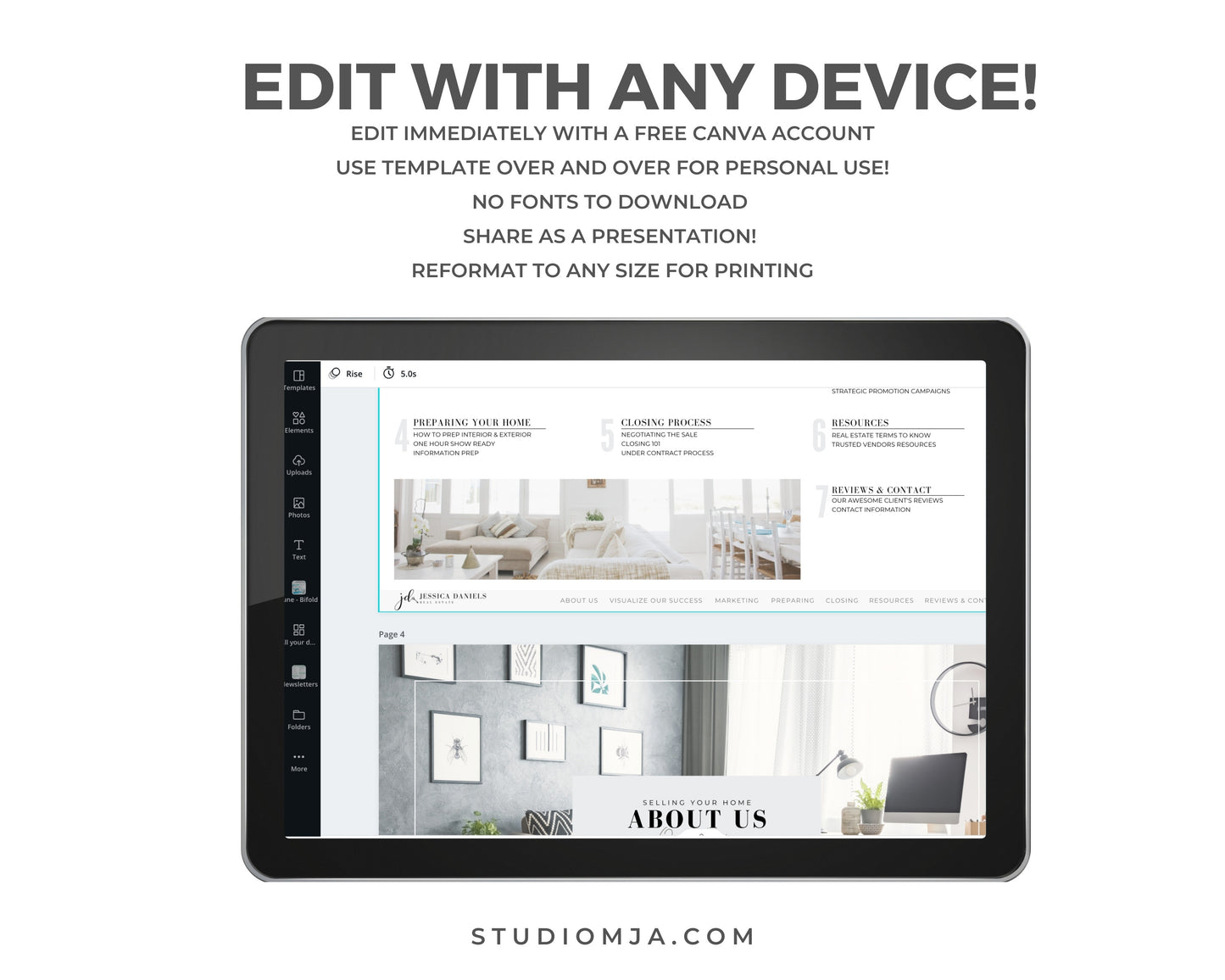 Real Estate Presentation Set Templates