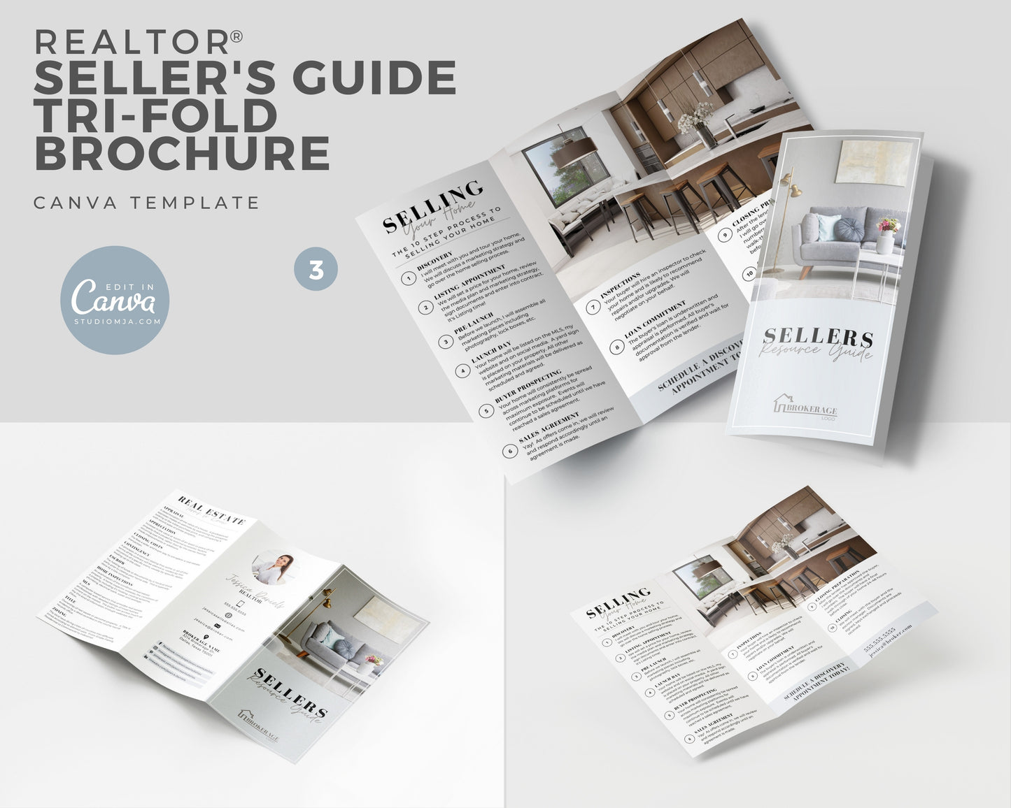 Real Estate Listing Presentation and Seller Guide Set Templates