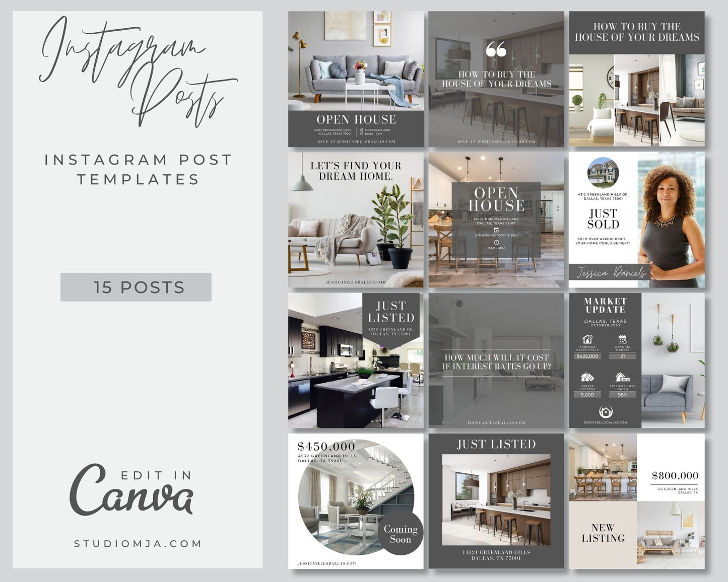 Instagram Templates | Real Estate Social Media Template
