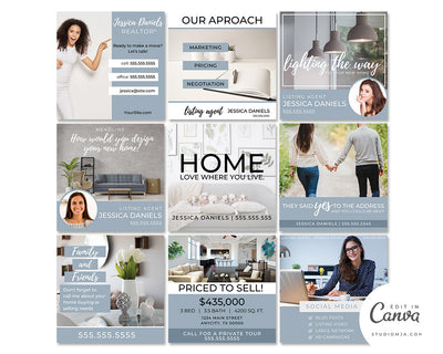 Instagram Templates Volume II | Real Estate Social Media Template