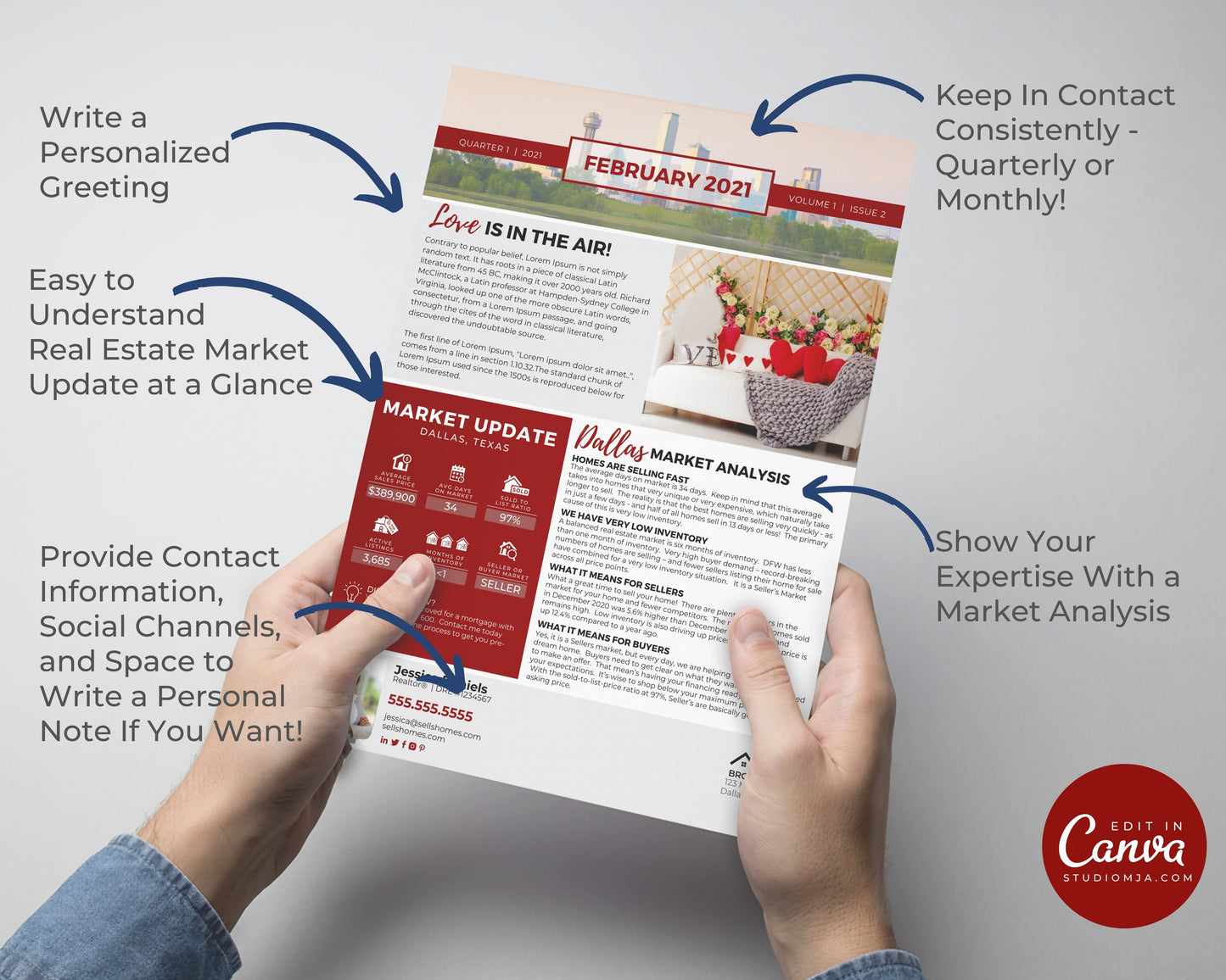 Realtor Newsletter Template - February