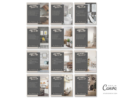 Monthly Maintenance Tip | Real Estate Social Media Template