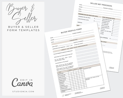 Buyer & Seller Template Bundle | Real Estate Template