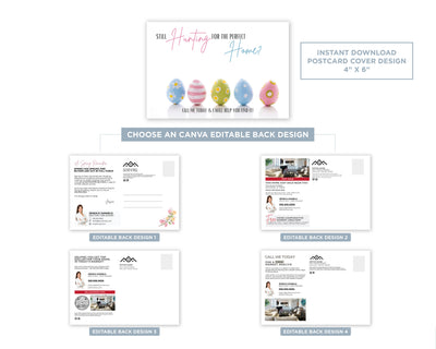 Still Hunting For The Perfect Home | Cute Real Estate Spring Postcard Download