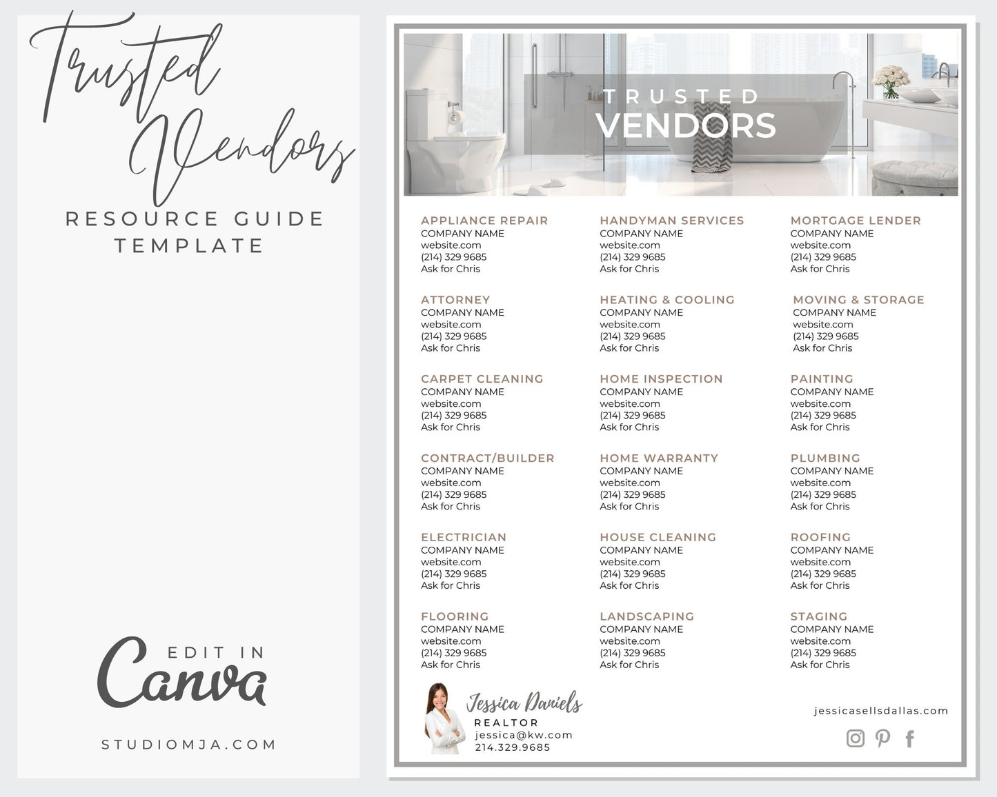 The Tenderwin Vendor List | Real Estate Template