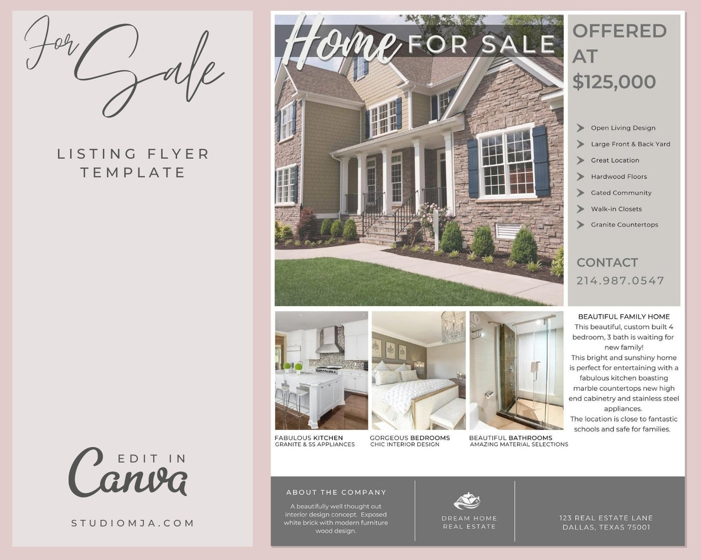 The Birchwood | Real Estate Flyer Template