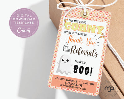 This May Sound Corny - Pop By Gift Tag