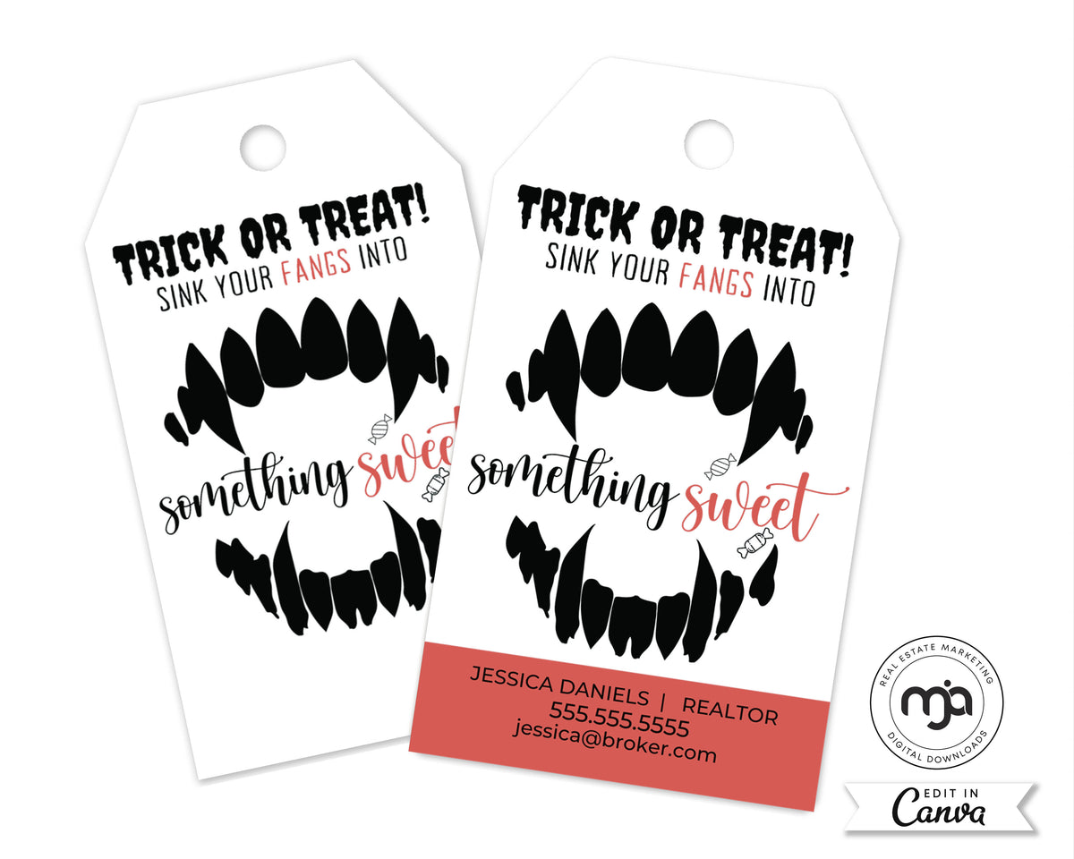 Sink Your Fangs Into Something Sweet - Pop By Gift Tag