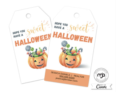 Hope You Have a Sweet Halloween - Halloween Pop By Gift Tag