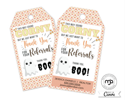 This May Sound Corny - Pop By Gift Tag
