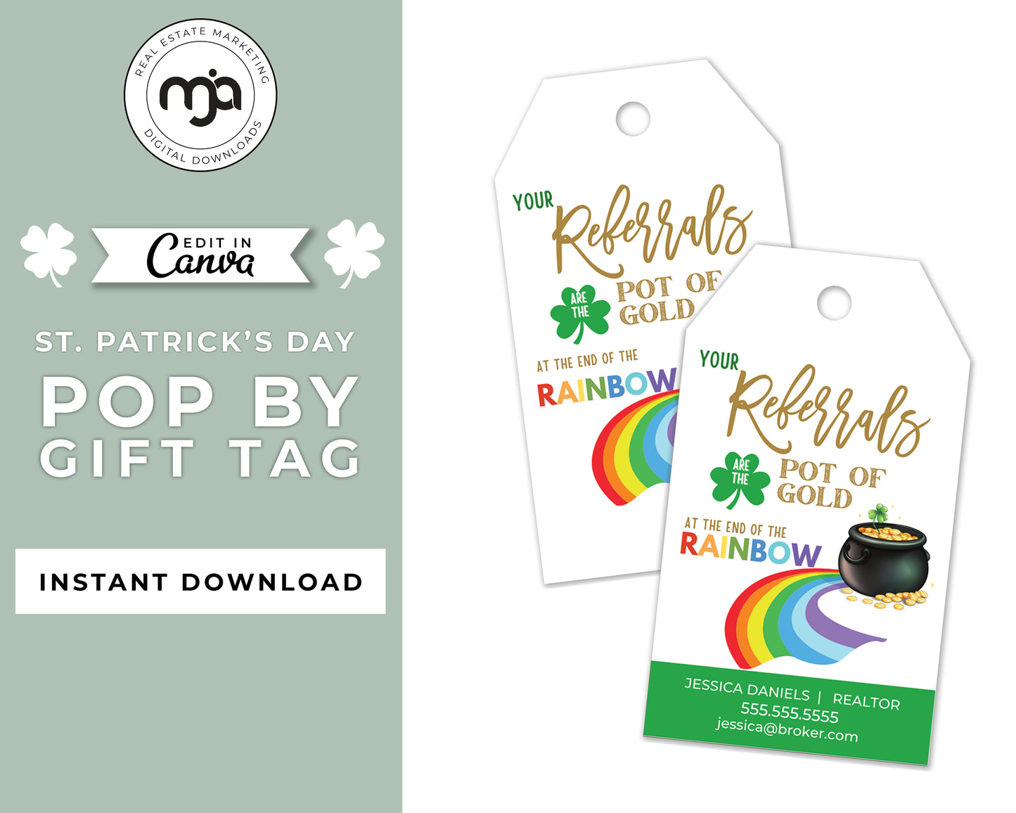 Happy St Paddys Day - Your Referrals Are the Pot of Gold