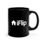 Realtor Mug iFlip | Black Coffee Mug For Real Estate Agent