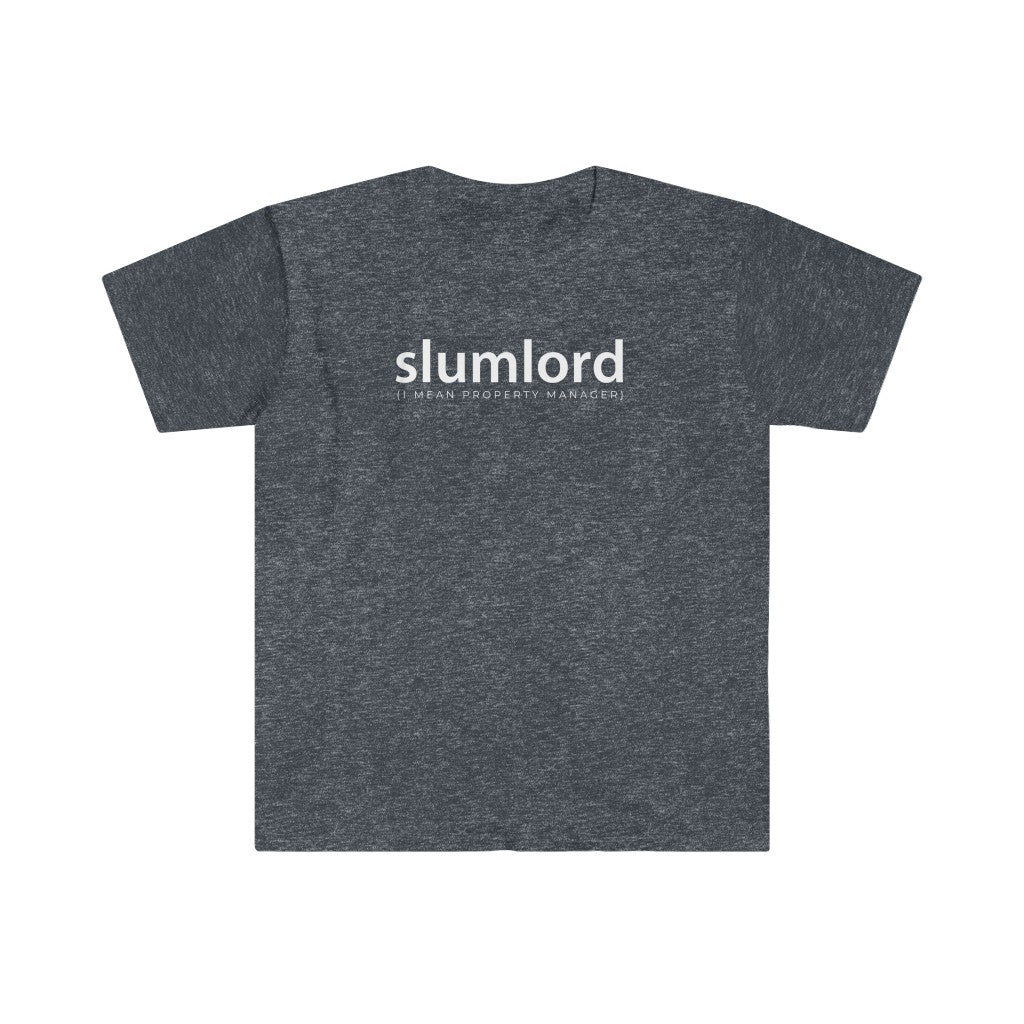Property Manager T-shirt Slumlord I Mean Property Manager | Men's Fitted Short Sleeve Tee