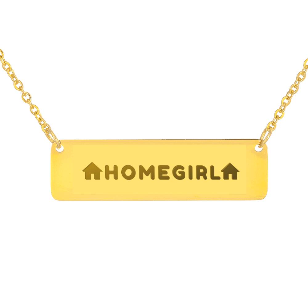 Homegirl Horizontal Plate Necklace - Realtor Gift
