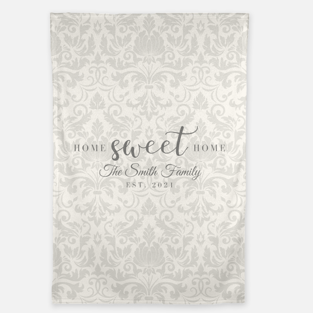 Home Sweet Home Personalized Soft Fleece Blanket | Realtor Gift For Client