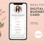 Digital Realtor Business Card - Coral