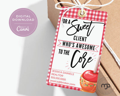 For a Client Who Is Awesome to the Core - Fall Pop By Gift Tag