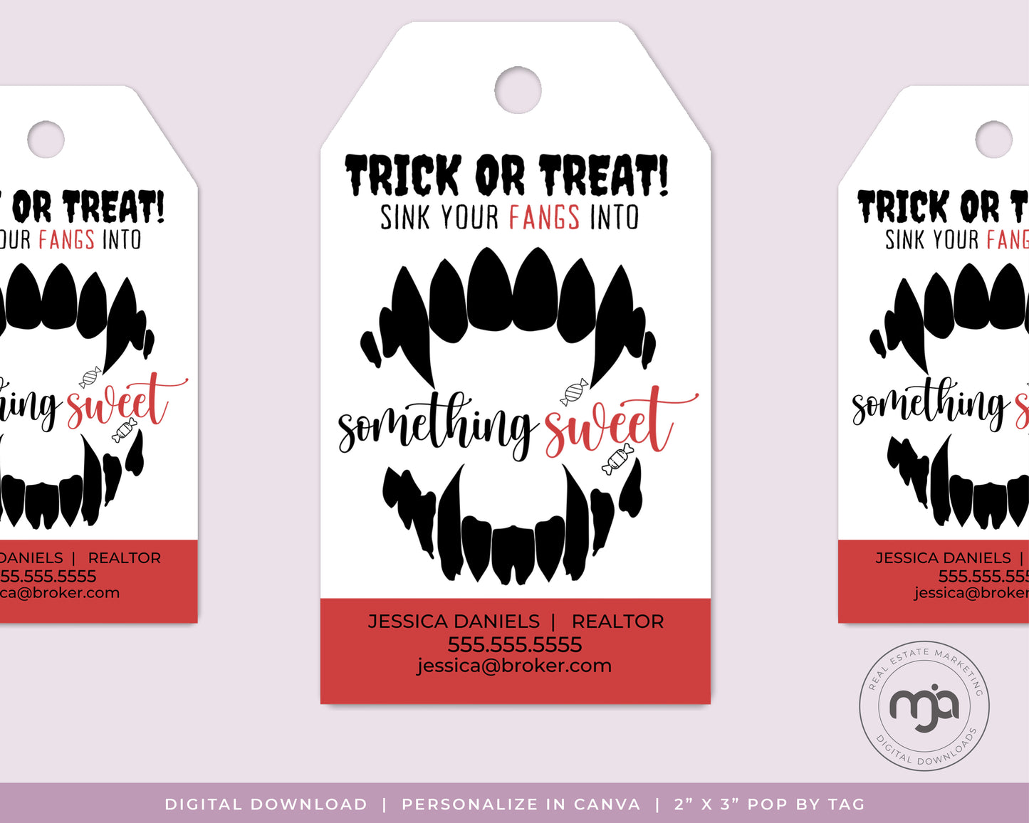 Sink Your Fangs Into Something Sweet - Pop By Gift Tag