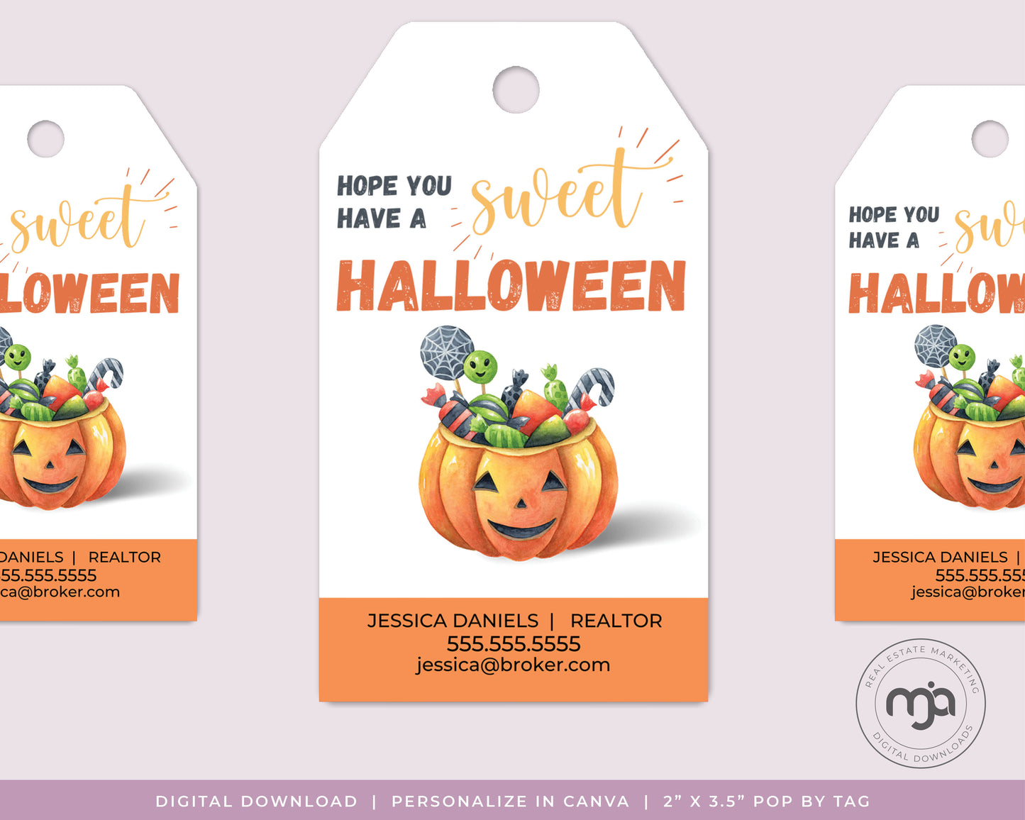 Hope You Have a Sweet Halloween - Halloween Pop By Gift Tag