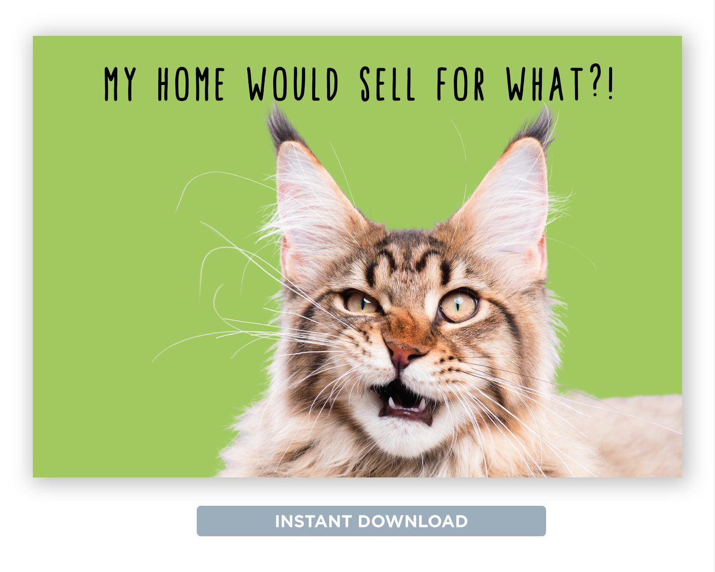 My Home Would Sell For What?! | Funny Real Estate Postcard Download
