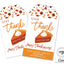 Give Thanks and Eat Pie - Thanksgiving Pop By Gift Tag