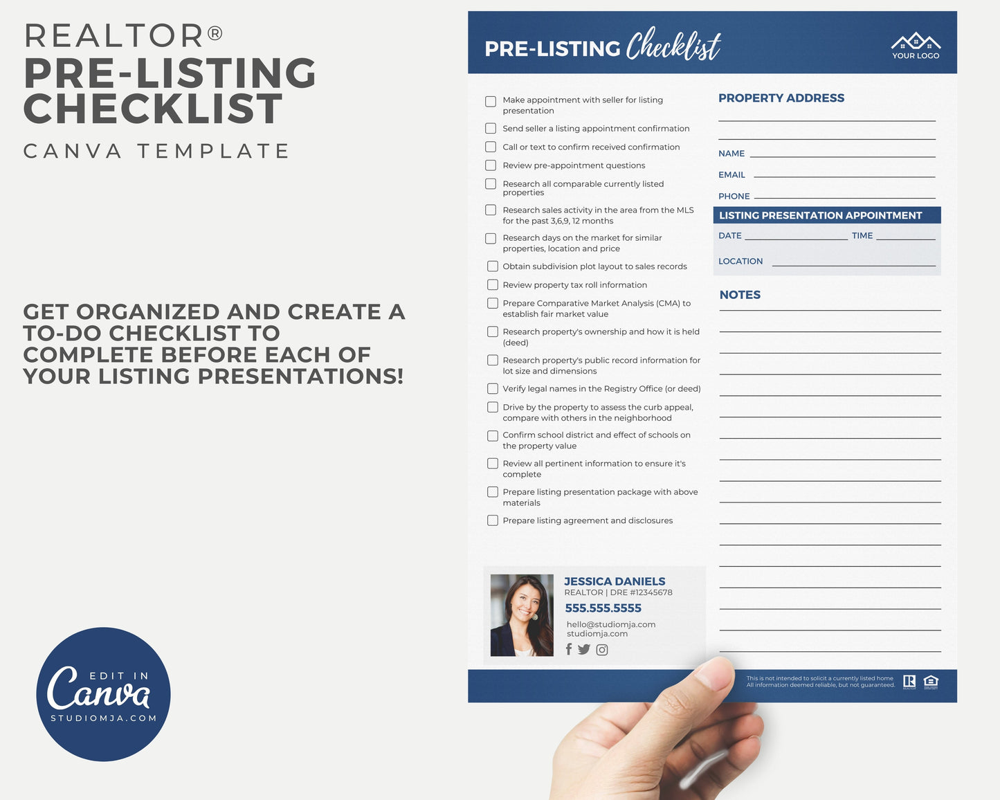 Pre-Listing Checklist Template