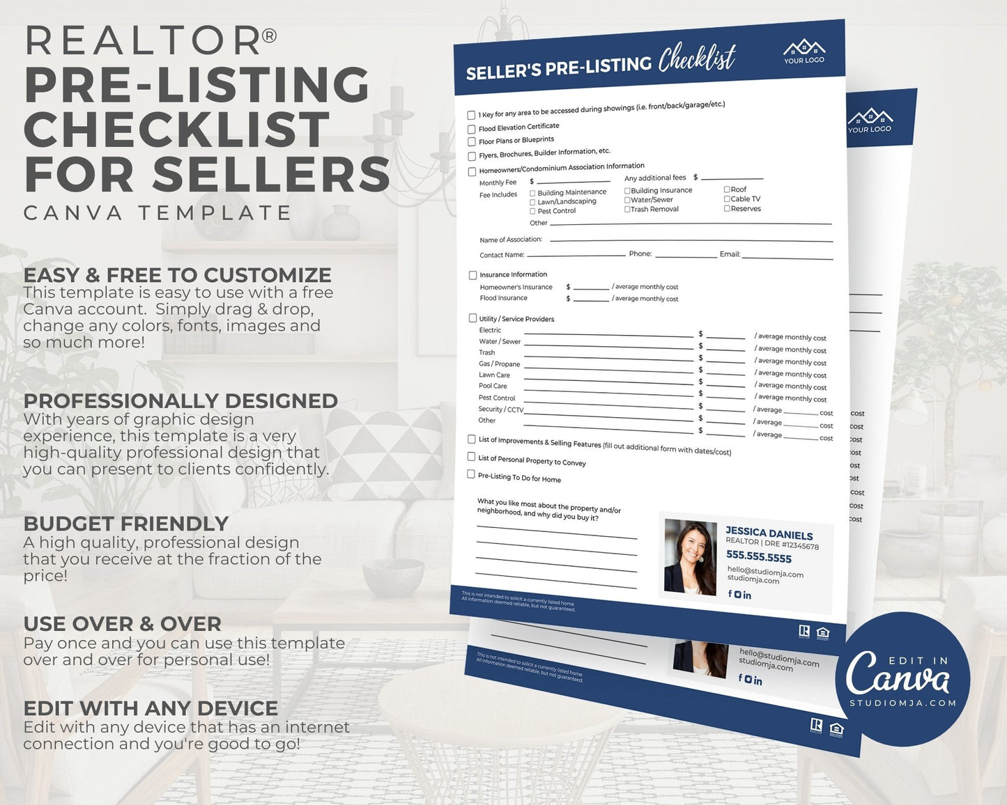 Pre-listing Checklist for Home Sellers Real Estate Home Selling