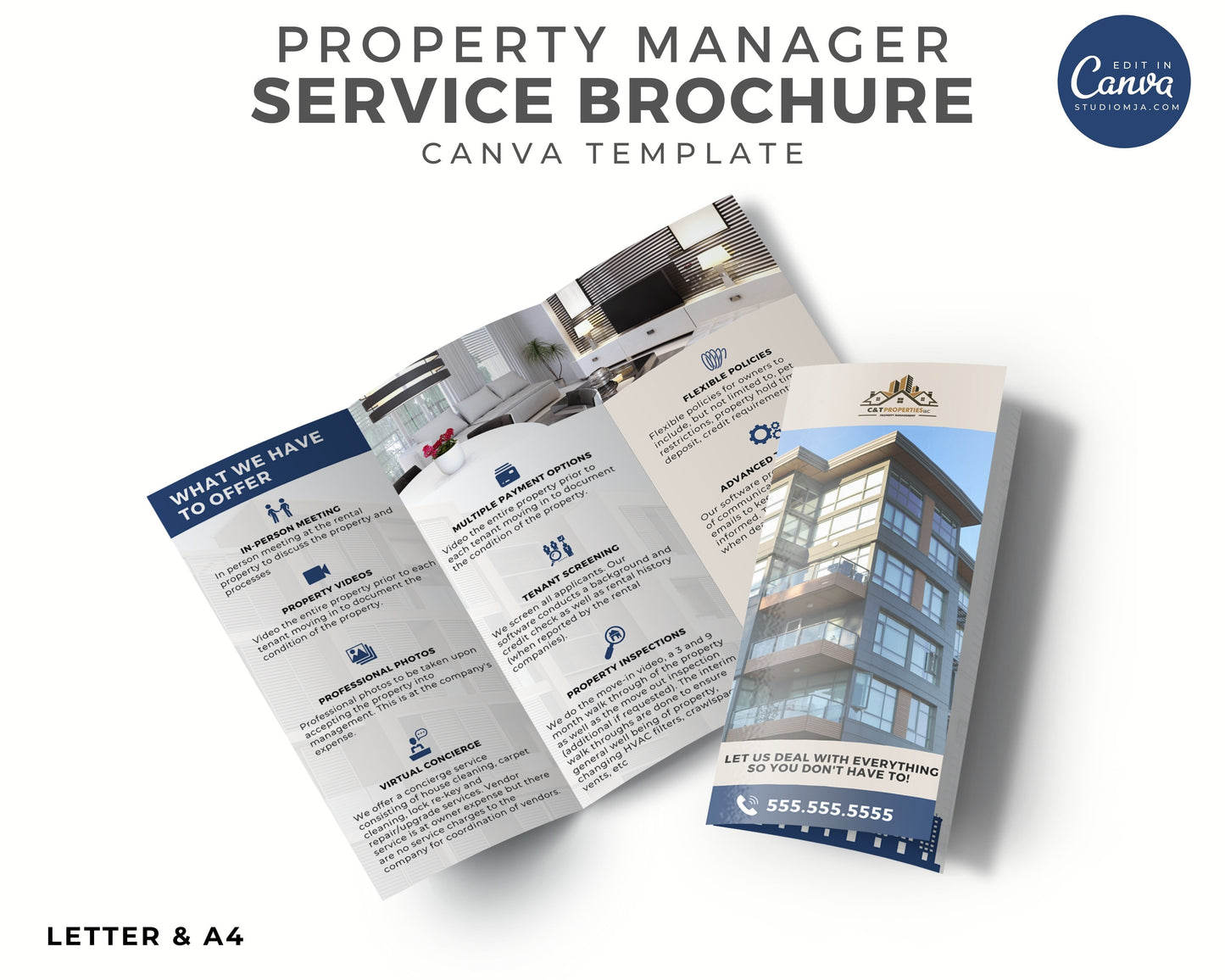Property Management Brochure | Real Estate Template