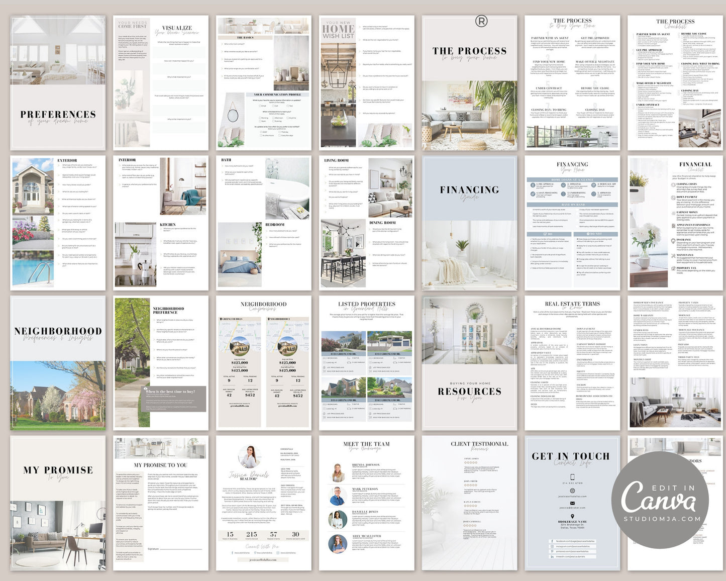 Real Estate Buyer Guide and Presentation Set Templates